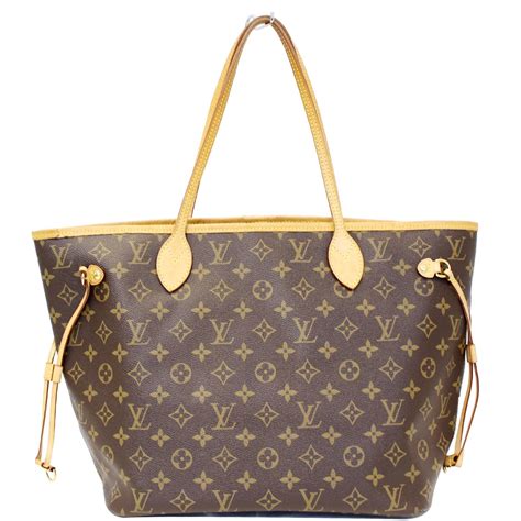 louis vuitton neverfull tote pm monogram brown canvas shoulder bag